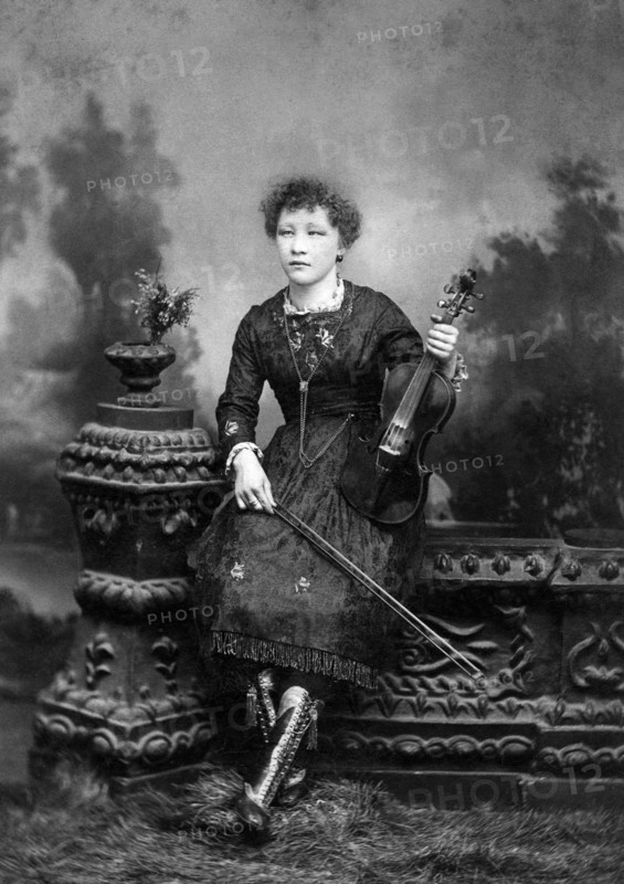 Portrait of Woman with Violin