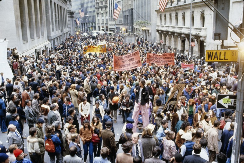Crowd attending anti-nuclear protest