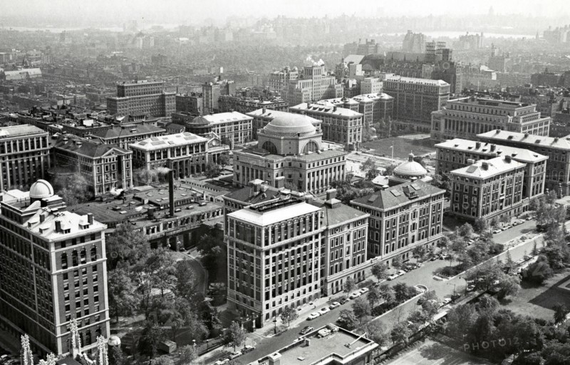 High angle view of Columbia University