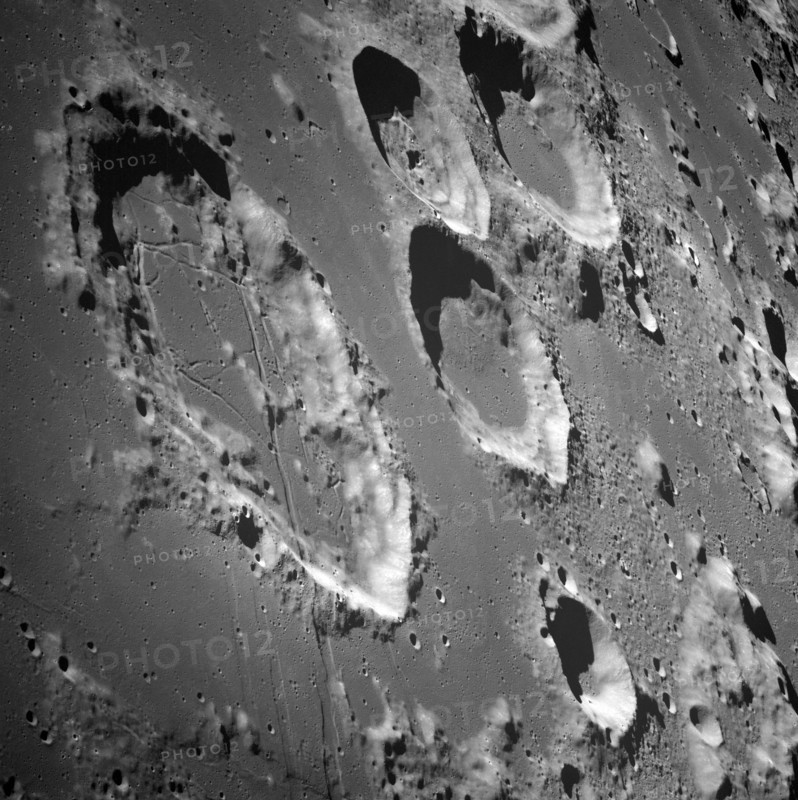 View of lunar farside with craters Goclenius (far left)