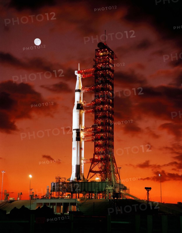 Early morning view of Apollo 4 (Spacecraft 017/Saturn 501) unmanned