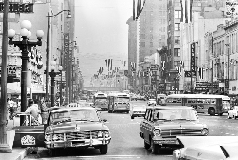 Street scene, commercial district, Birmingham, Alabama, USA, Marion S. Trikosko, U.S. News & World Report Magazine Photograph Collection, May 14, 1963