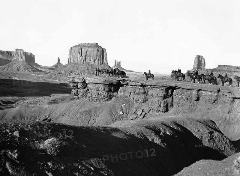 U.S. Cavalry in Wyoming Territory, on-set of the film, "Cheyenne Autumn", Warner Bros., 1964