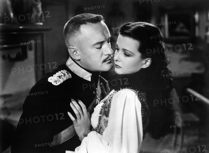 George Sanders, Joan Bennett, on-set of the film, "Son Of Monte Cristo", United Artists, 1940