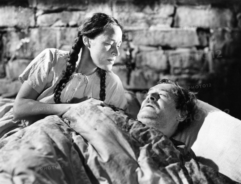 Anne Revere, Roman Bohnen, on-set of the film, "The Song of Bernadette", 20th Century-Fox, 1943
