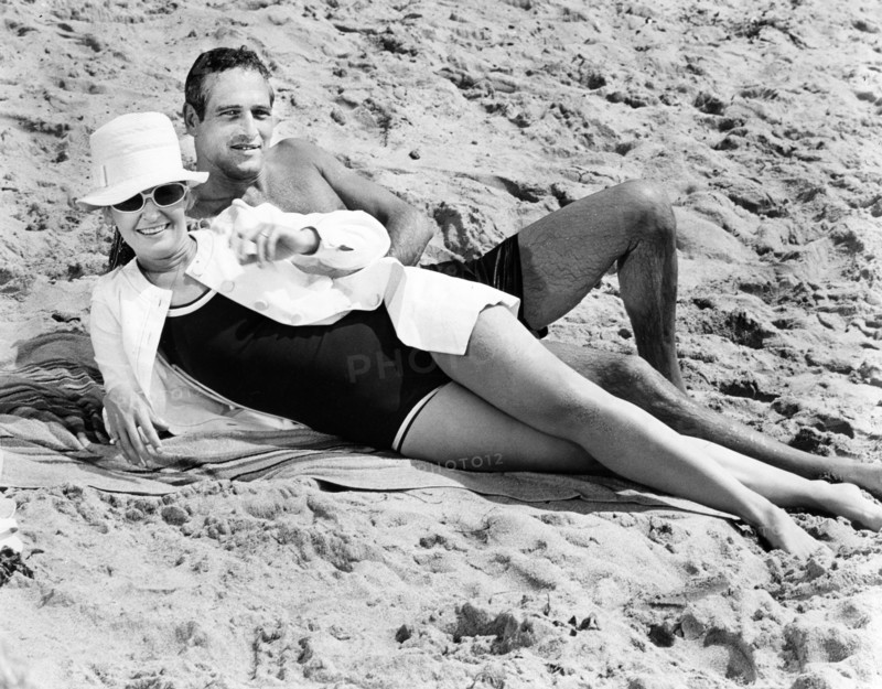 Joanne Woodward, Paul Newman, on-set of the film, "Winning", Universal Pictures, 1969