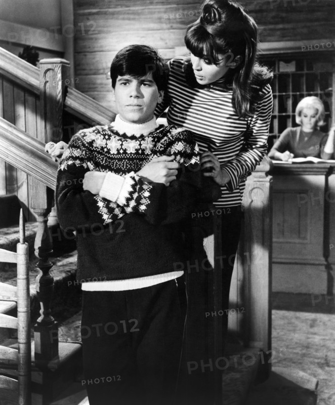 Tom Nardini, Judy Parker, on-set of the film, "Winter A-Go-Go", Columbia Pictures, 1965