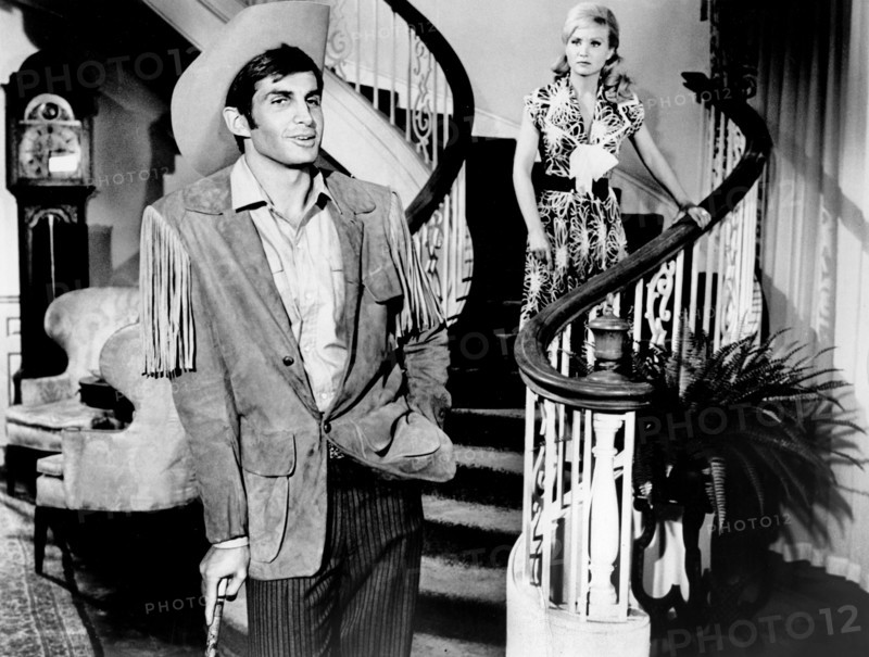 George Hamilton, Susan Oliver, on-set of the film, "Your Cheatin' Heart", MGM, 1964
