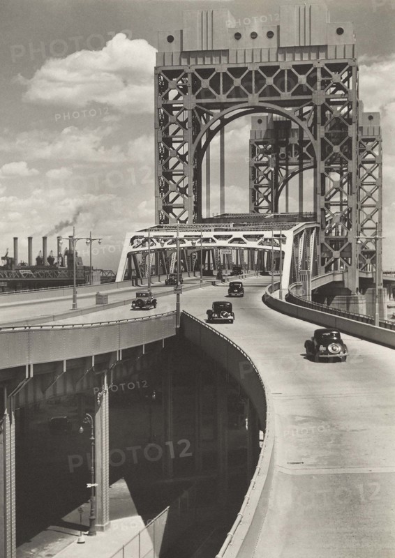 Triborough Bridge, East 125th Street Approach, New York City, New York, USA, Berenice Abbott, Federal Art Project, "Changing New York", June 1937