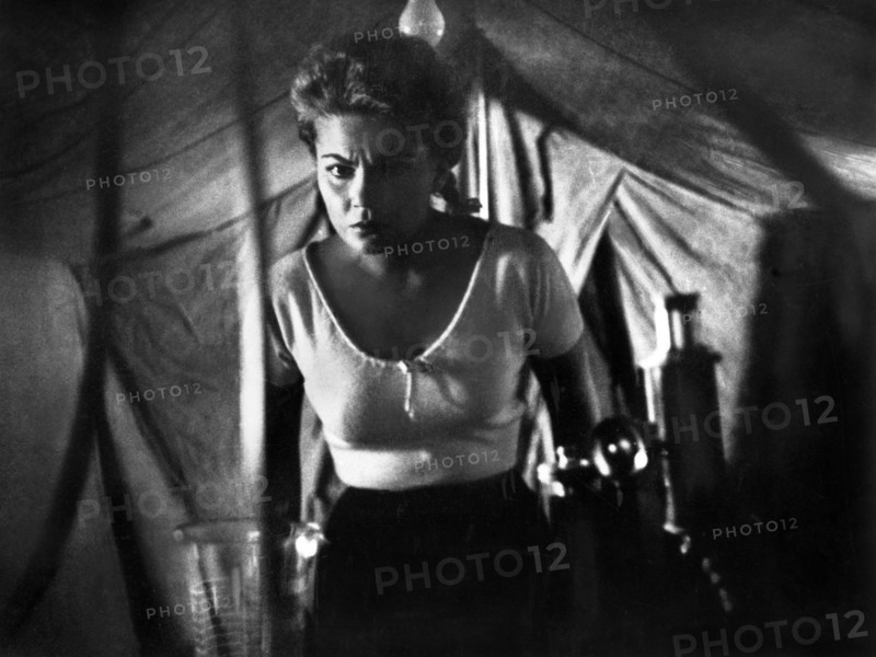 Barbara Wilkin, on-set of the film, "The Flesh Eaters", Cinema Distributors of America, 1964