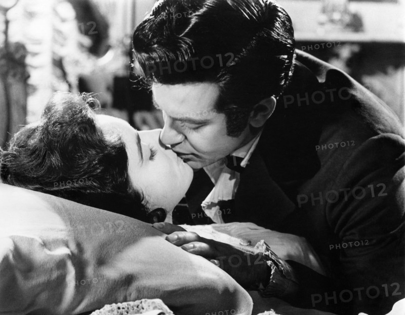 Myrna Fahey, Mark Damon, on-set of the film, "House Of Usher", American International Pictures, 1960