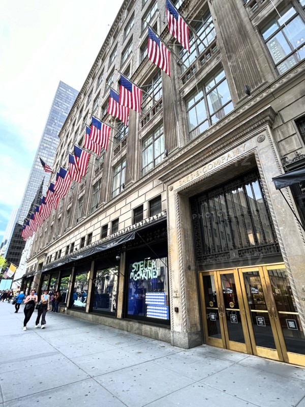 Saks Fifth Avenue Department Store, building exterior, Fifth Avenue, New York City, New York, USA