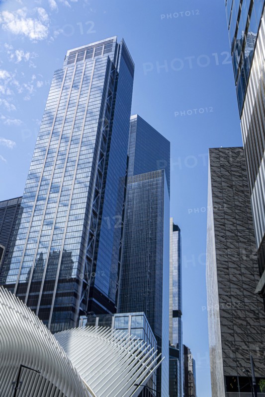 Oculus Transportation Hub, 3 World Trade Center, 4 World Trade Center, building exterior, World Trade Center, New York City, New York, USA