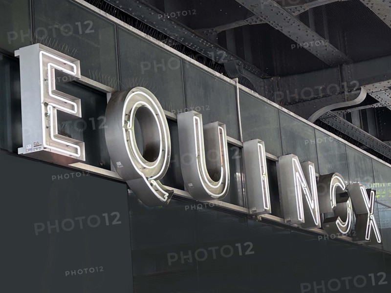 Equinox fitness Center, company sign, building exterior, New York City, New York, USA