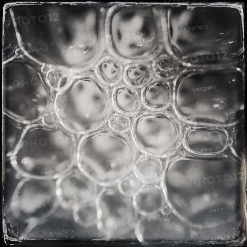 Closeup detail of soap bubbles