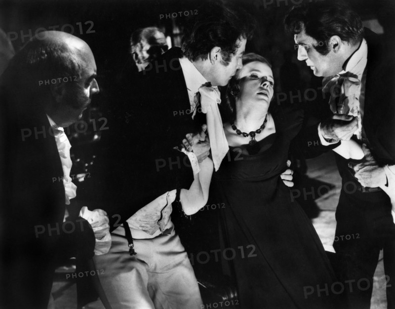 John Westbrook, Elizabeth Shepherd, Vincent Price, on-set of the film, "the Tomb Of Ligeia", Anglo-Amalgamated Productions (UK), Warner Pathe (UK), American International Pictures (USA), 1964