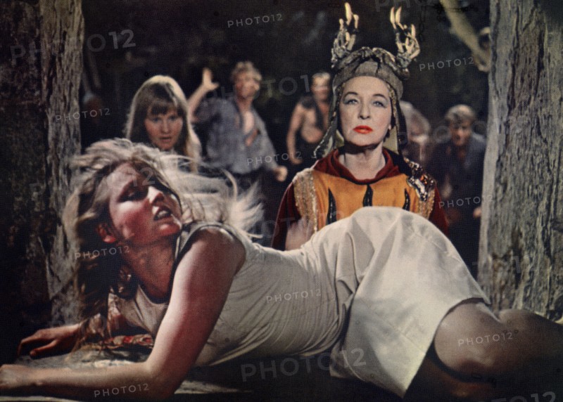 Ingrid Boulting, Kay Walsh, on-set of the film, "The Witches", USA title: "The Devil's Own", 20th Century-Fox, 1966