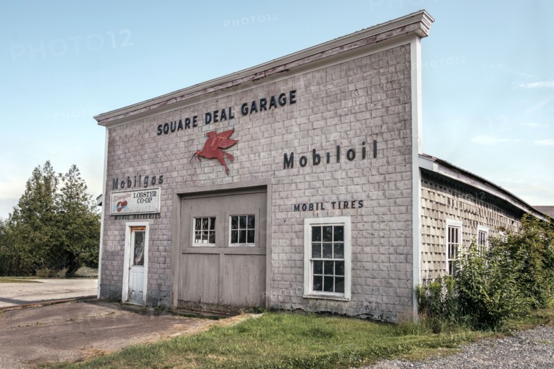 Abandoned Mobil gas station