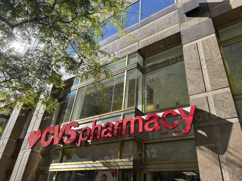 CVS Pharmacy and convenience store, building exterior, New York City, New York, USA