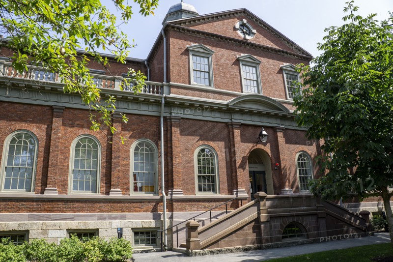 Harvard Hall, building exterior, Harvard Yard, Harvard University, Cambridge, Massachusetts, USA