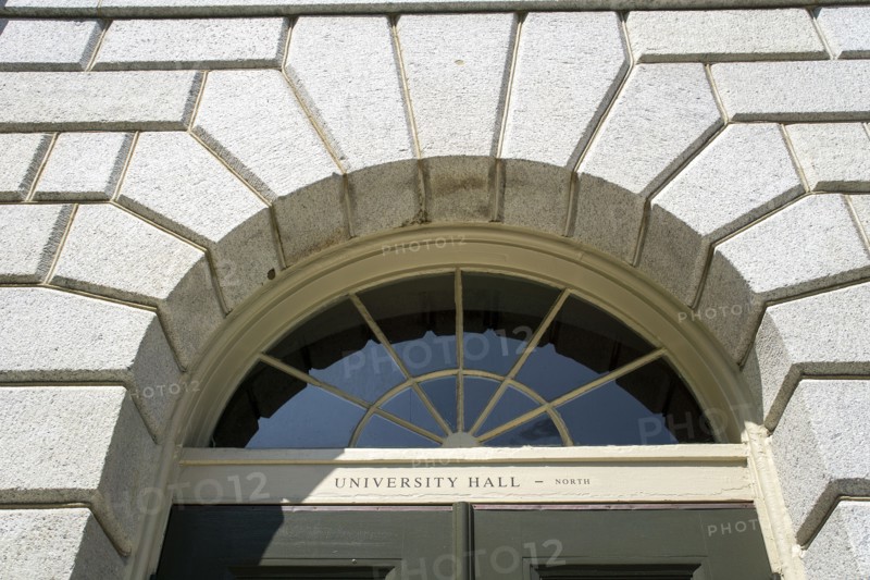 University Hall, architectural detail, building exterior, Harvard Yard, Harvard University, Cambridge, Massachusetts, USA
