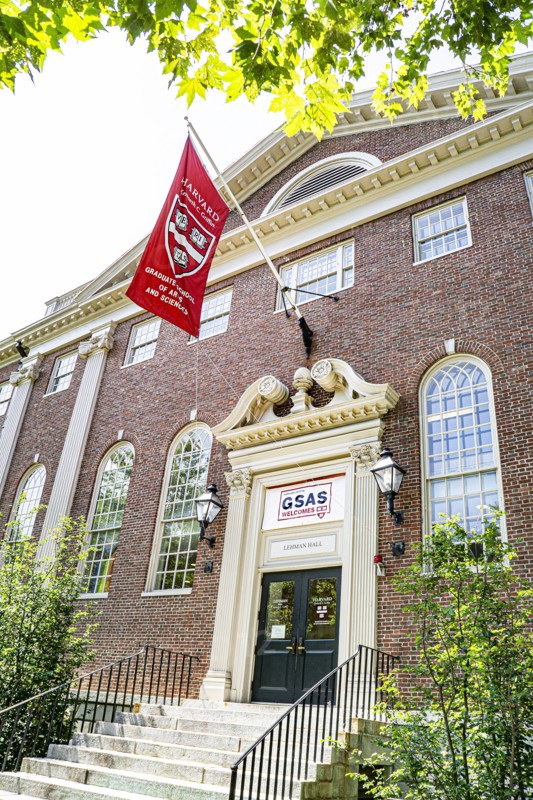 Lehman Hall, Harvard Kenneth C. Griffin Graduate School of Arts and Sciences, building exterior, Harvard University, Cambridge, Massachusetts, USA