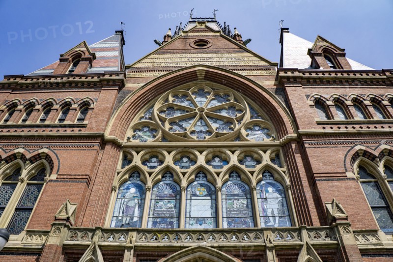 Low angle view of Memorial Transept, Memorial Hall, Harvard University, Cambridge, Massachusetts, USA