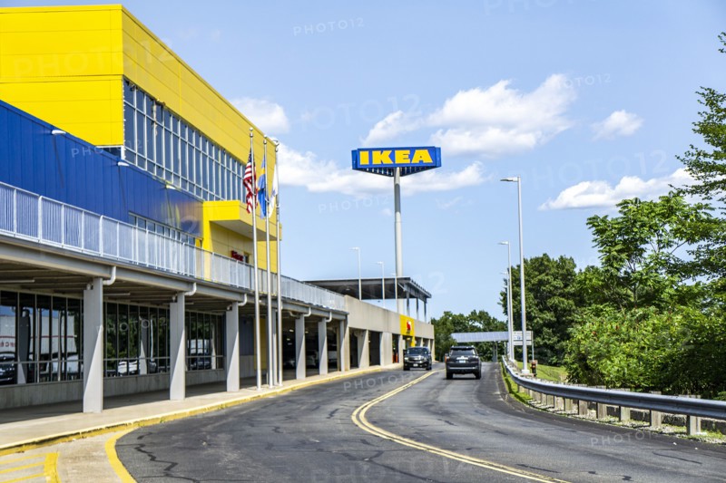 IKEA Home Furnishings Store, building exterior, Stoughton, Massachusetts, USA