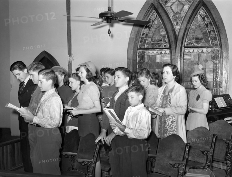 Church choir, San Augustine, Texas, USA, Russell Lee, U.S. Farm Security Administration, April 1939