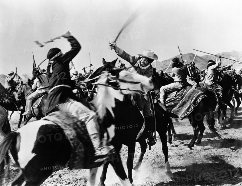Noah Beery Jr, on-set of the western film, "The Last Outpost" Pine-Thomas Productions, Paramount Pictures, 1951, re-released as "Cavalry Charge", Citation Films 1961