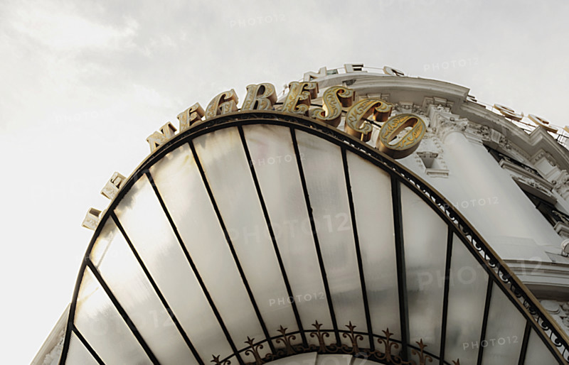 Art Deco hotel entrance, Hotel Le Negresco, Nice, France
