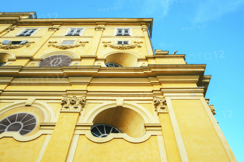 Chapel of Mercy, building exterior, low angle view, Nice, France