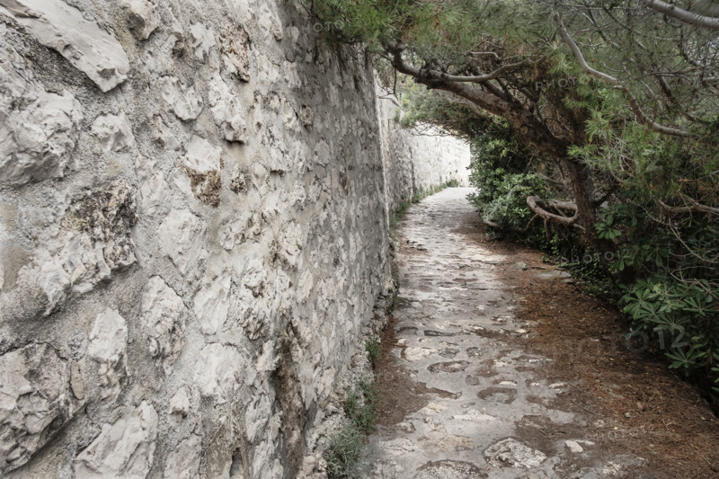 Hiking path along Mediterranean Sea, Saint Jean-Cap-Ferrat, France