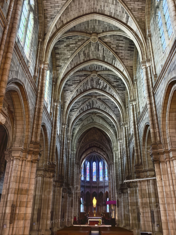 Eglise Notre-Dame, interior view, Bergerac, France