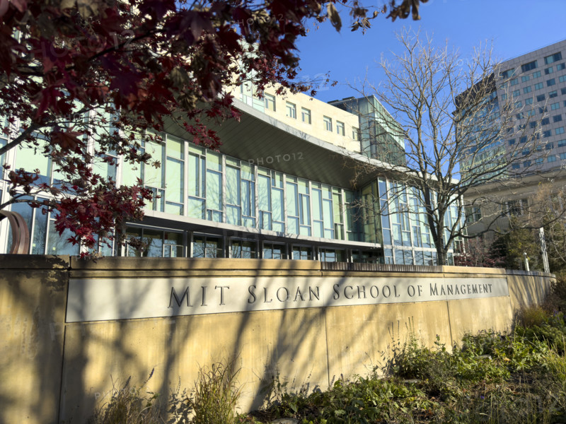 MIT Sloan School of Management, building exterior, Cambridge, Massachusetts, USA