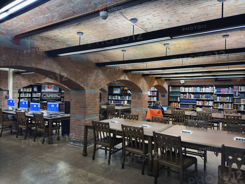 New York Public Library, Jefferson Market location, interior view, Greenwich Village, New York City, New York, USA
