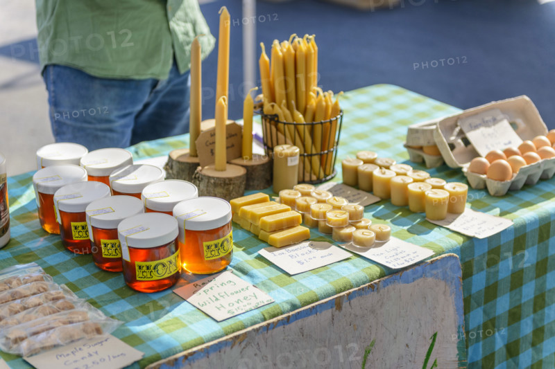 Handmade items and honey at Farmers Market