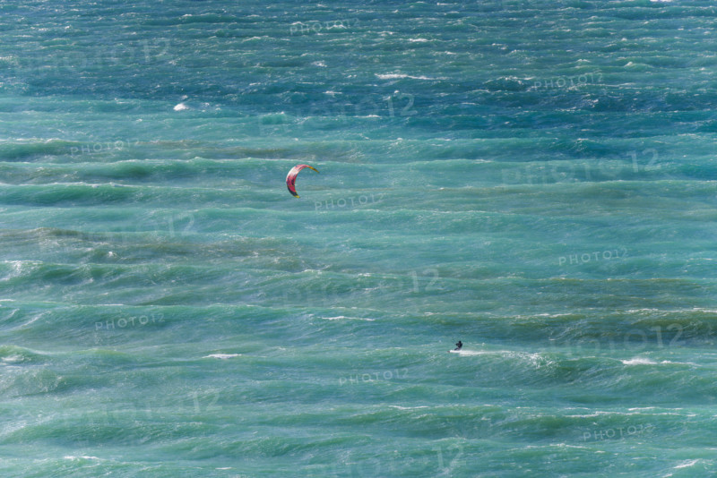 Kite boarder on Lake Michigan