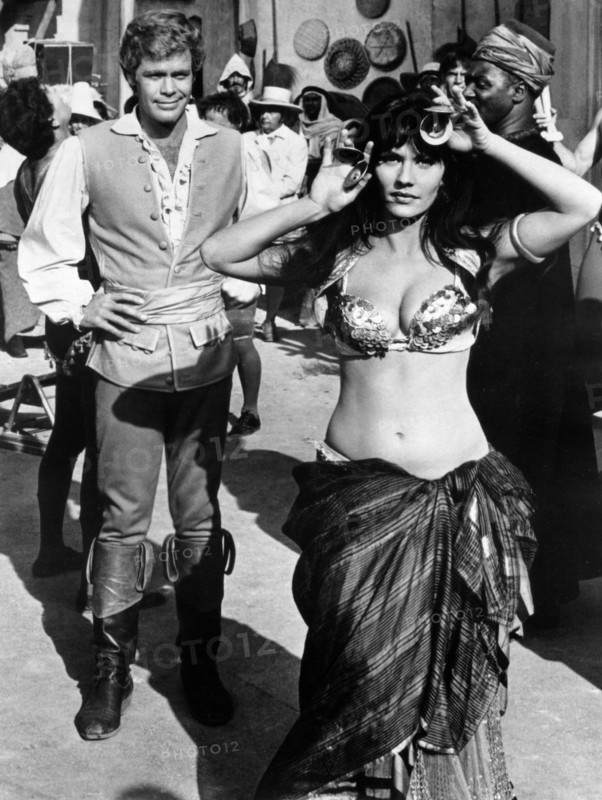 Doug McClure, Tanya Lemani, on-set of the film, "The King's Pirate", Universal Pictures, 1967