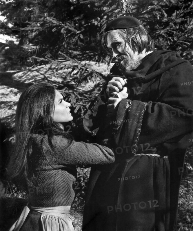 Florinda Bolkan, Per Oscarsson, on-set of the film, "The Last Valley", Cinerama Releasing Corp., 1971