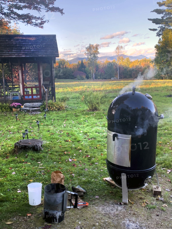 Outdoor BBQ smoker