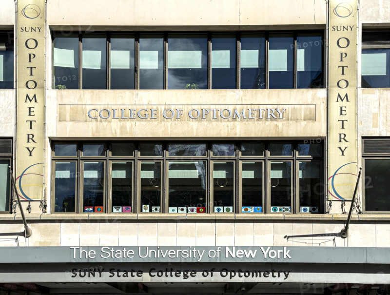 The State University of New York, SUNY State College of Optometry, building exterior, New York City, New York, USA