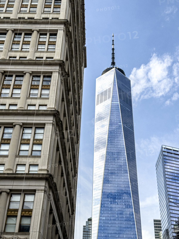 One World Trade Center, low angle view, Financial District, New York City, New York, USA