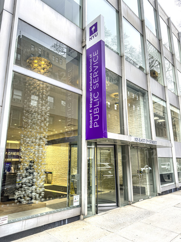Robert F. Wagner Graduate School of Public Service, New York University, building exterior, 105 East 17th Street, New York City, New York, USA