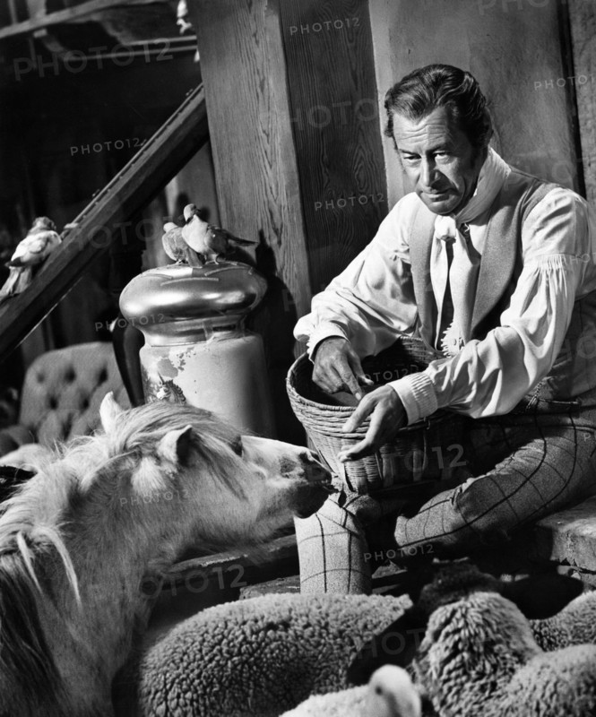Rex Harrison, on-set of the film, "Doctor Dolittle", 20th Century-Fox, 1967