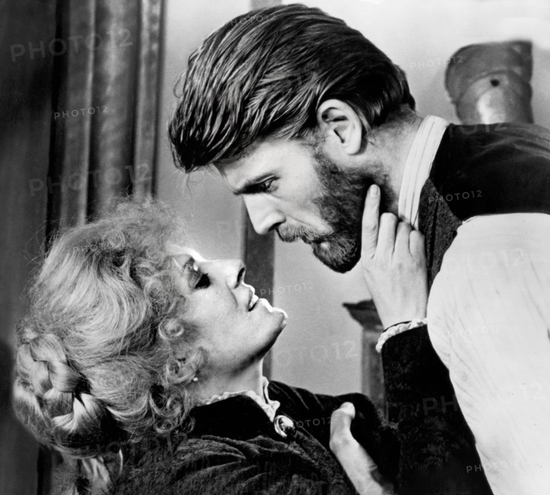 Delphine Seyrig, Edward Fox,  on-set of the film, "A Doll's House", directed by Joseph Losey, British Lion Films, 1973