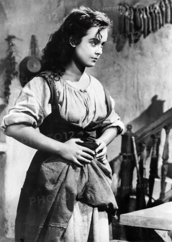 Lyudmila Kasyanova on-set of the Soviet film, "Don Quixote", LenFilm, 1957