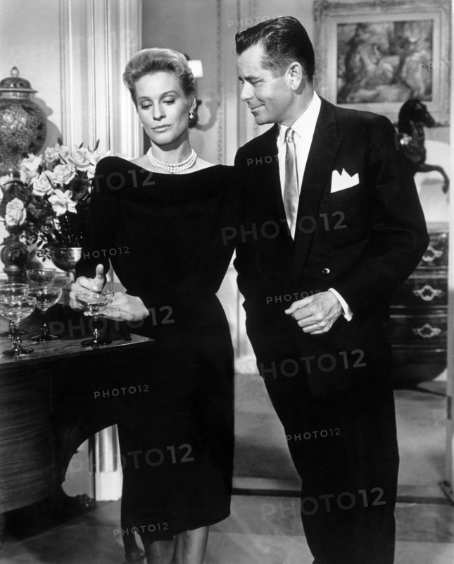 Ingrid Thulin, Glenn Ford, on-set of the film, "The Four Horsemen Of The Apocalypse", MGM, 1962
