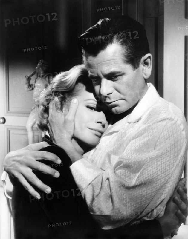 Ingrid Thulin, Glenn Ford, on-set of the film, "The Four Horsemen Of The Apocalypse", MGM, 1962