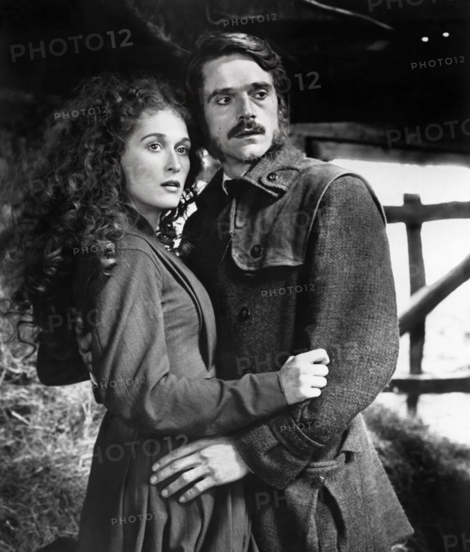 Meryl Streep, Jeremy Irons, on-set of the film, "he French Lieutenant's Woman", United Artists, 1981